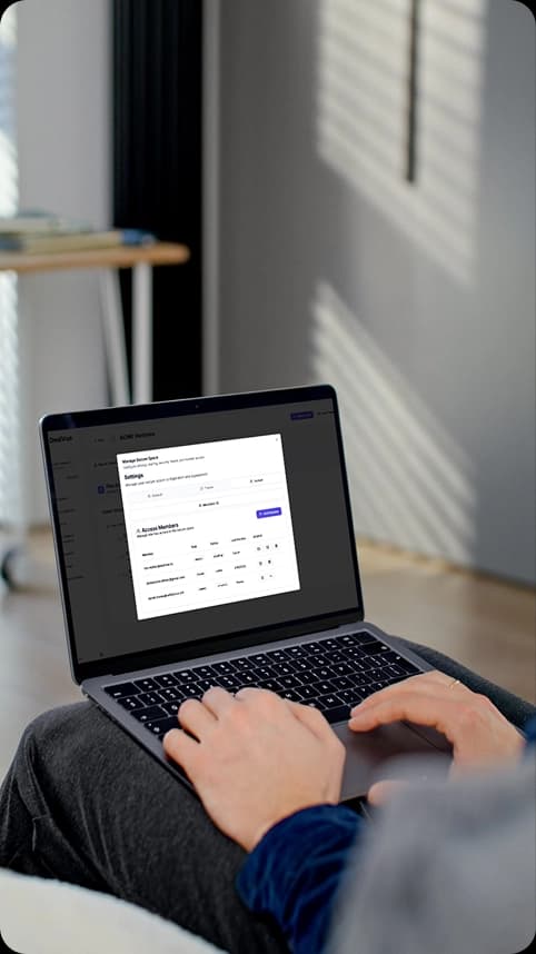interface image of employee interacting with hr software
